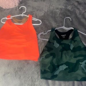 2 girls old navy sports bras